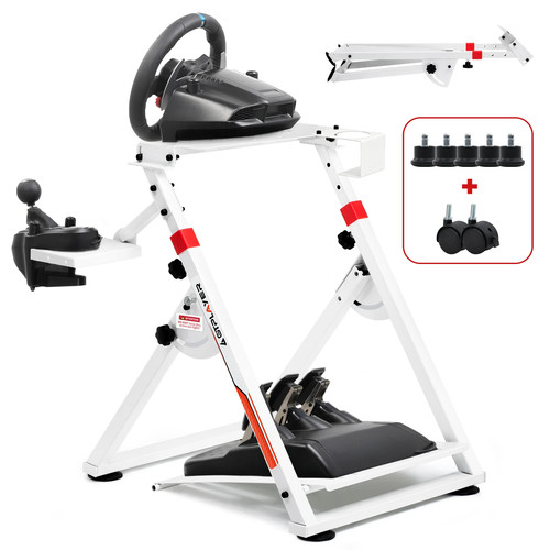 Foldable steering wheel stand - wheel,